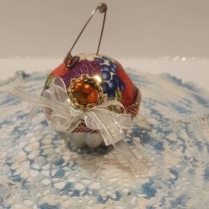 Colorful Decorative Ornament with Ribbon